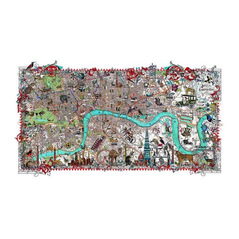 Kristjana S Williams 'Lundunar Kort  Shard' limited edition print of 195