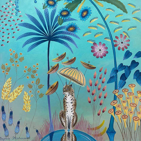 Daphne Stephenson 'Reflections of a Lynx' limited edition of 50 print