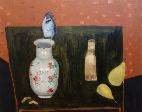 Fiona MacRae 'Sycamore Seed' oil on paper 41x50cm (60x68cm framed)