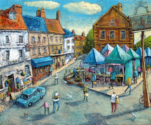 Adrian Sykes 'Market Day, Woodstock' 50x60cm Signed Limited Edition Print of 250