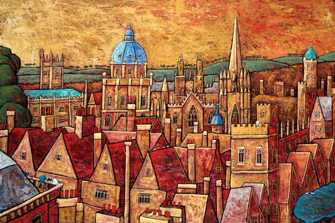 Adrian Sykes 'Oxford Dreaming' 46.5x70cm Signed Limited Edition Print of 250