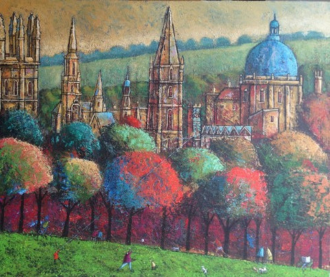 Adrian Sykes 'Oxford Spires' 50x60cm Signed Limited Edition of 250