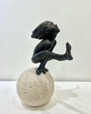Alison Bell ‘Over the Moon’ bronze resin on Ancaster