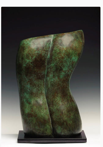 Aly Brown 'Male Torso' bronze 52x18x32cms