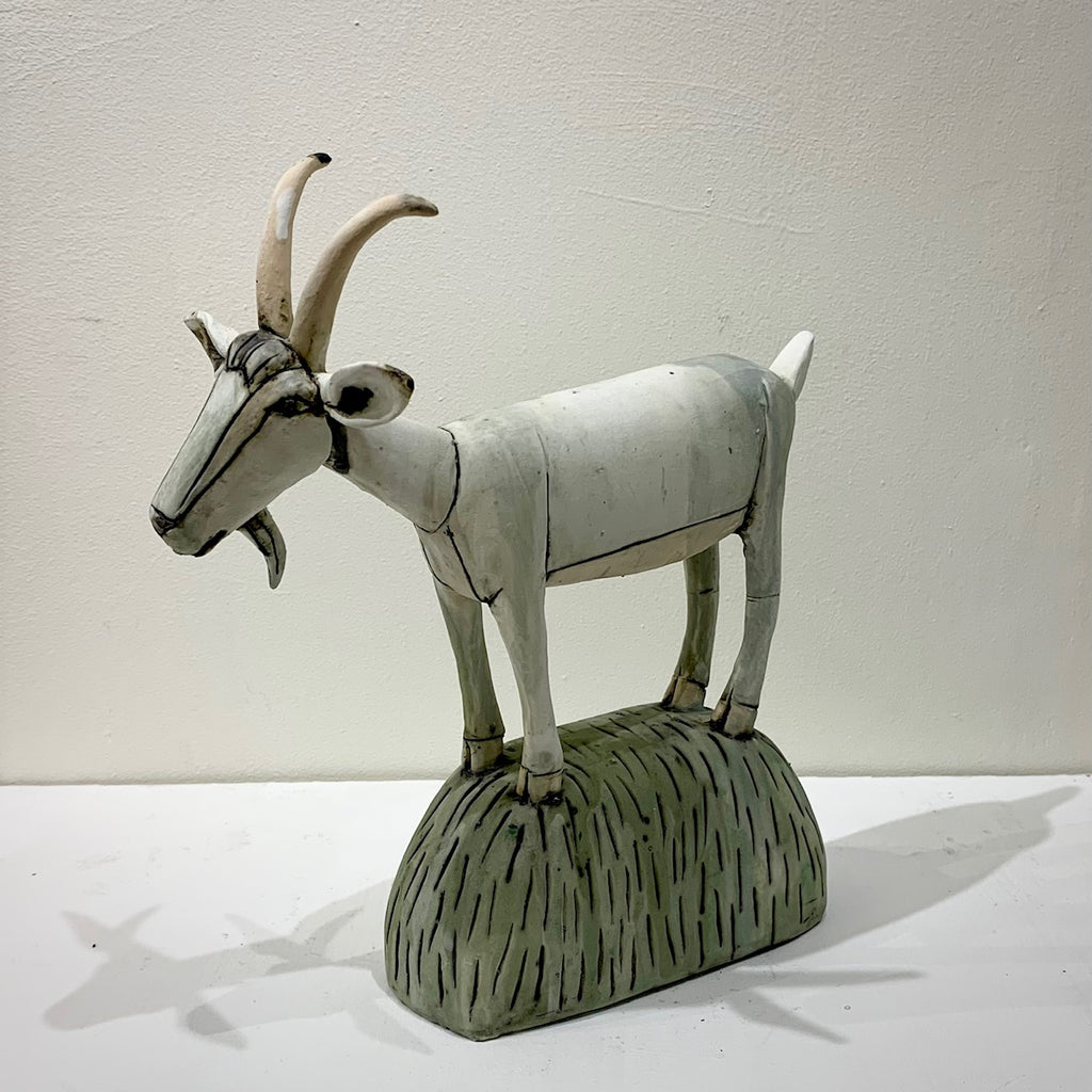 Anna Noel 'Goat' ceramic 29x24cm