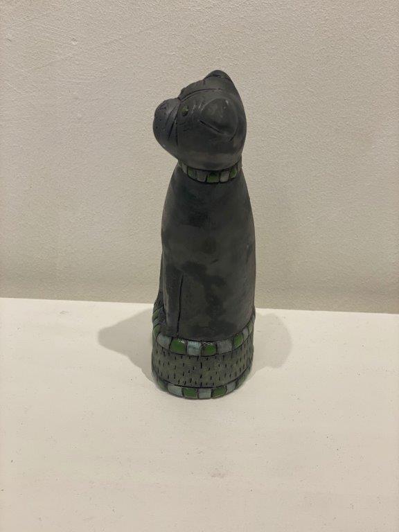 Anna Noel Pug ceramic at Iona House Gallery
