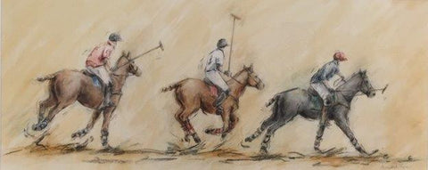 Annabel Pope 'Chukkas' Mixed Media 76x31 cm