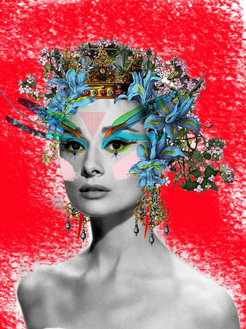 Kristjana S Williams 'Audrey Heburn in Tecno Colour' limited edition print of 175