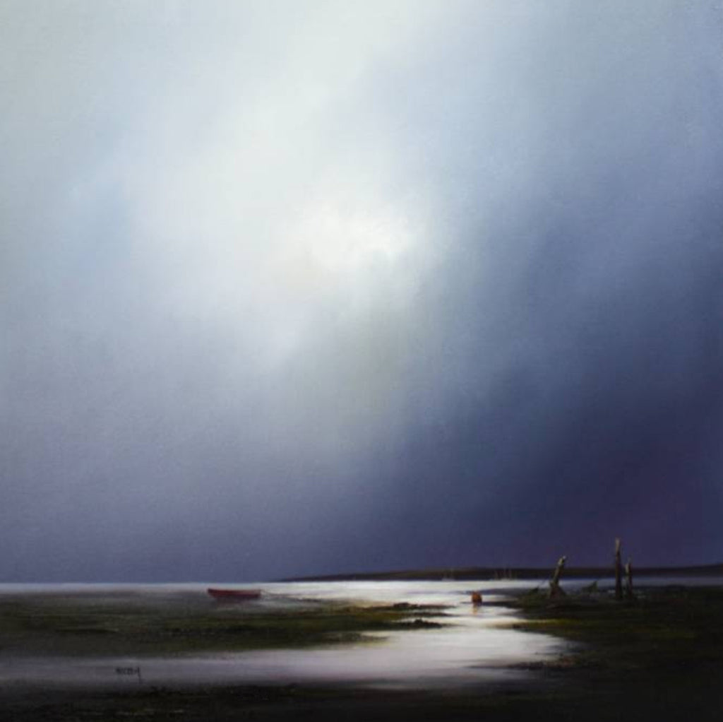 Barry Hilton 'Evening Stillness' 28x28ins oil on canvas