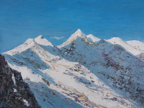 Calum MacFarlane-Barrow 'Sgurr na Ciche, Knoydart' 33x47cm oil on board