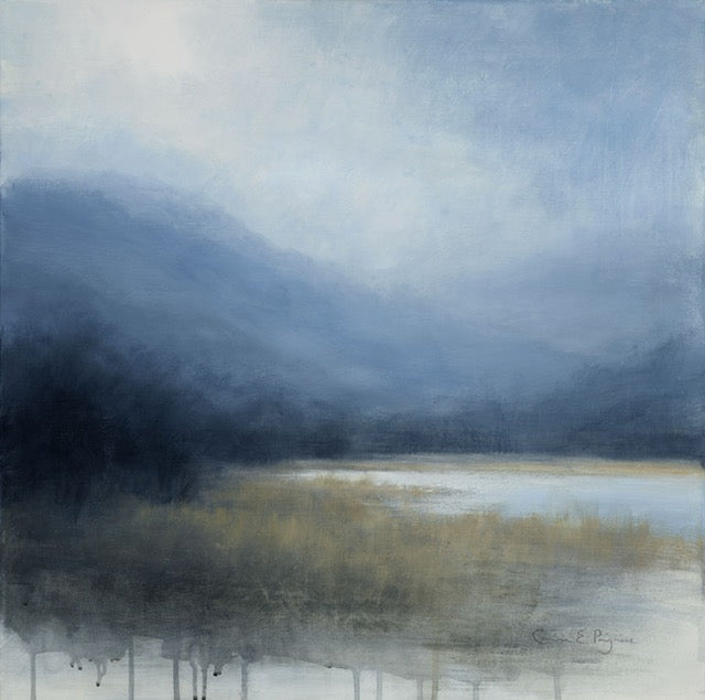 Original painting by Carina Ekdale Prigmore depicting a harsh Scottish landscape