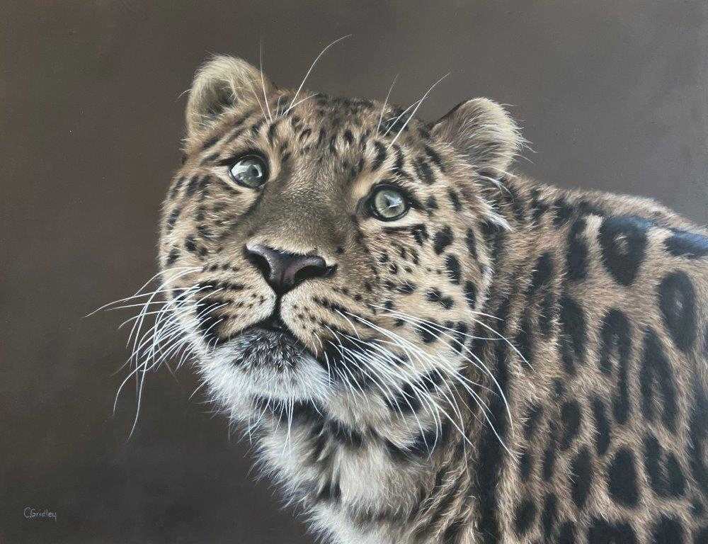 Charlotte Gridley 'Totem' oil on board 30x40cm