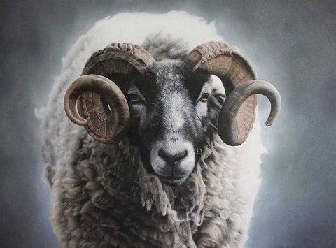 Charlotte Gridley 'Virility' oil on board 40x60cm