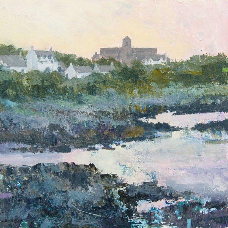 Clive Patterson 'Symbol of Faith' acrylic on board 40x40cms original artwork