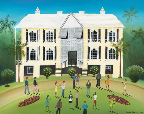 Daphne Stephenson 'Bermuda House' limited edition print