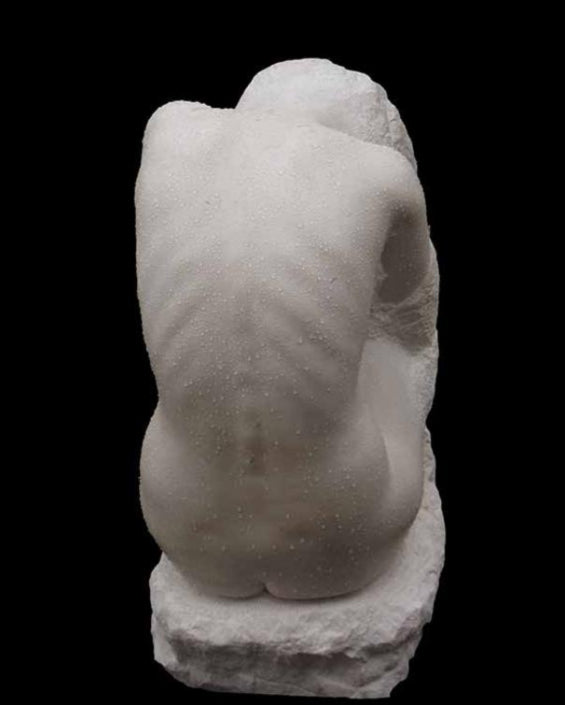 David Klein 'Contained' Portland Stone H63cm