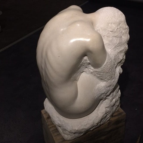 David Klein 'Contained' Portland Stone H63cm