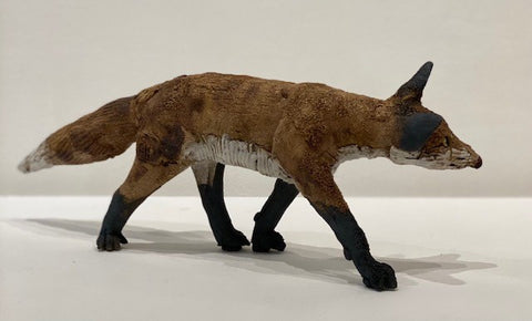 Elaine Peto 'Small Running Fox' ceramic 12x32cm