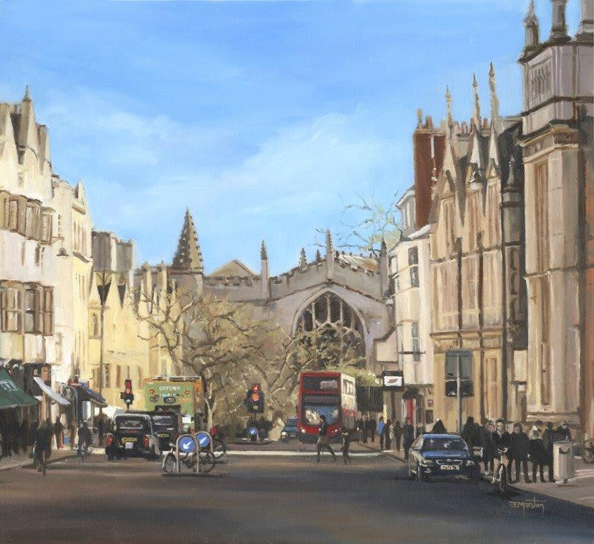 Elaine Marston 'A View to Magdalen' 40x48cm oil on canvas