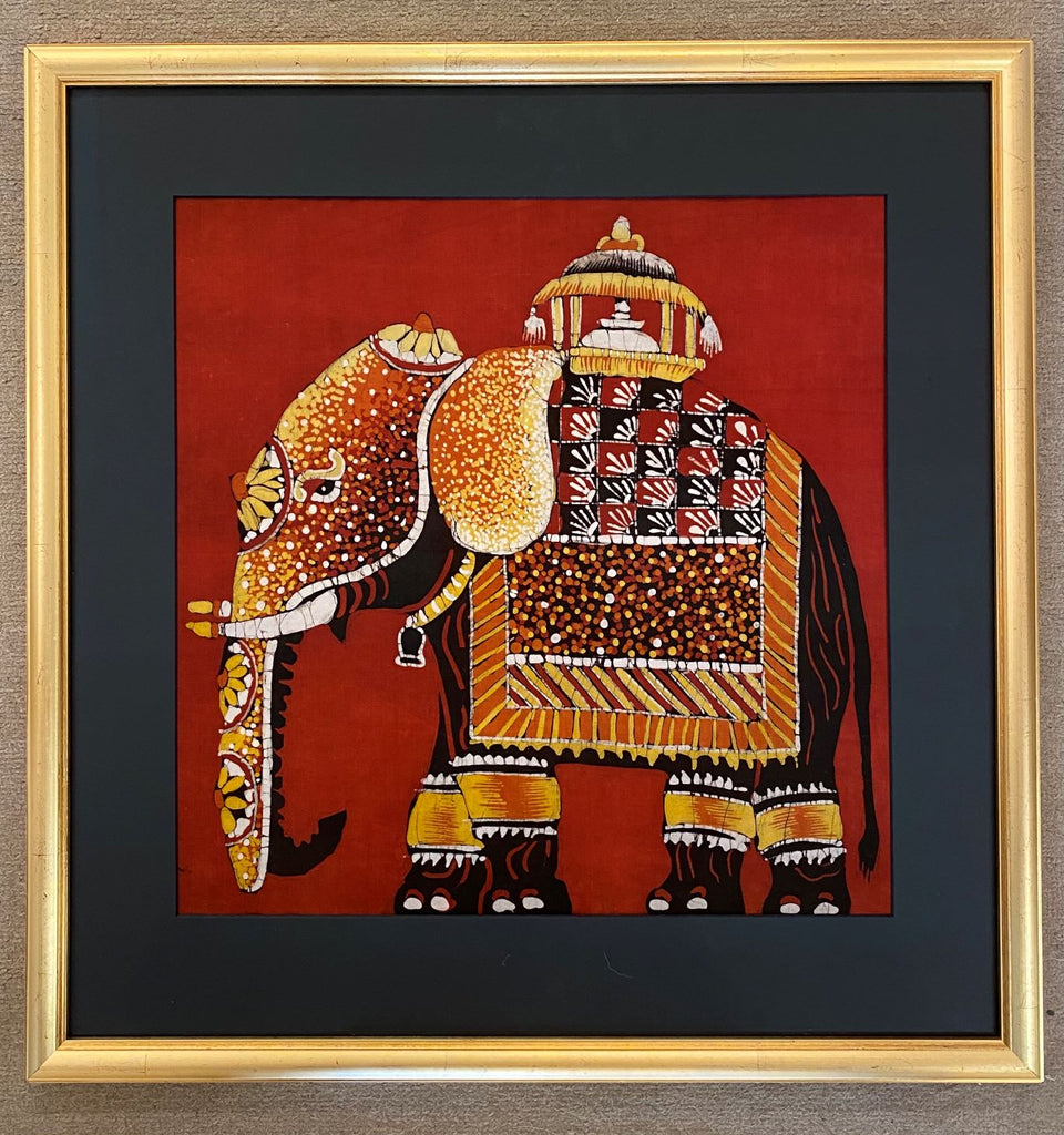 Elephant batik at Iona House Gallery