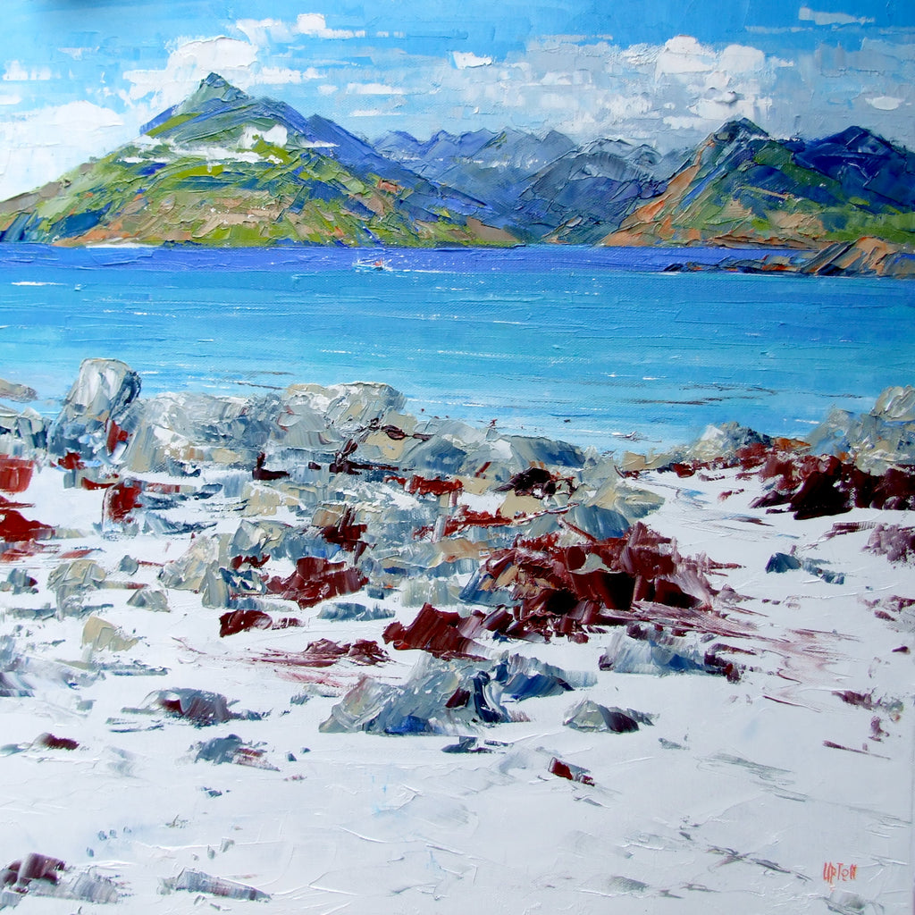 Erni Upton 'The Cuillins from Elgol, Skye oil on canvas 51x51cm
