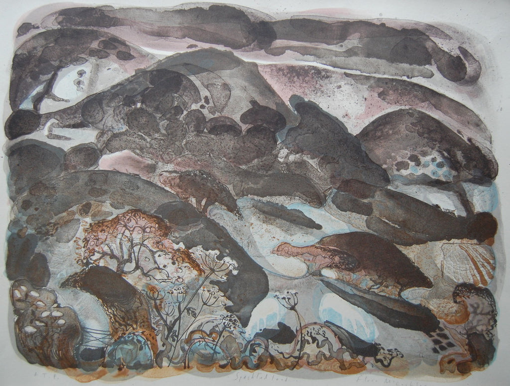 Landscape scene by Flora McLachlan at Iona House Gallery
