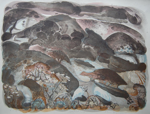 Flora McLachlan 'Speckled Land' limited edition lithograph 36x47cm (unframed and unmounted)