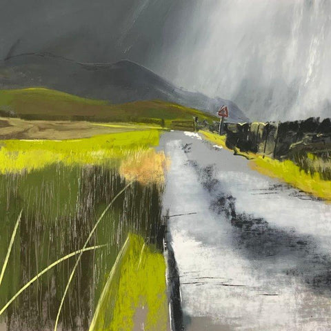 Helen Fryer 'Baggra Yeat' pastel and ink 43x44cm