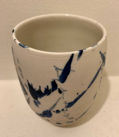 Helen Long 'Calligraphy Cup' H11cm porcelain