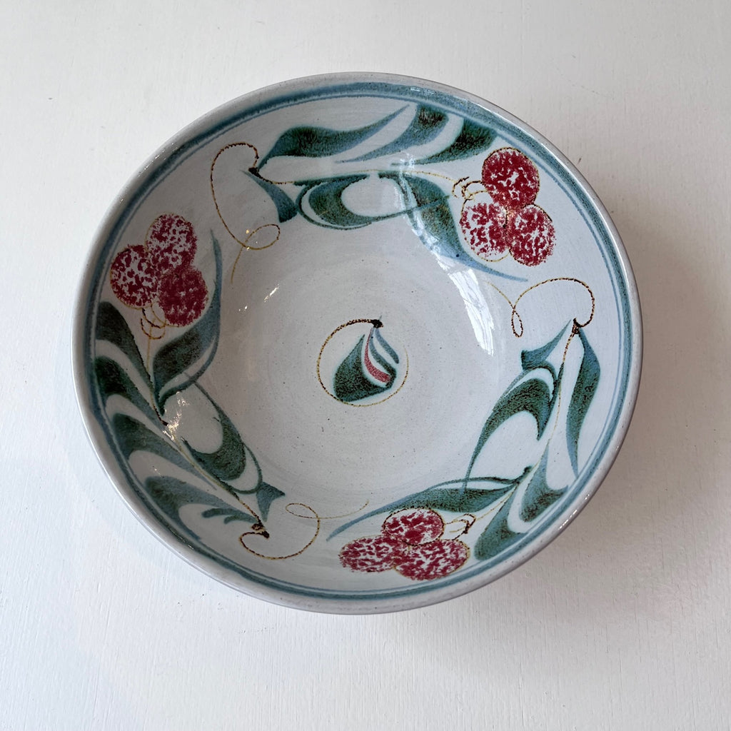 Ursula Waechter ‘Floral Design Bowl’ ceramic H6cm Diameter 17cm