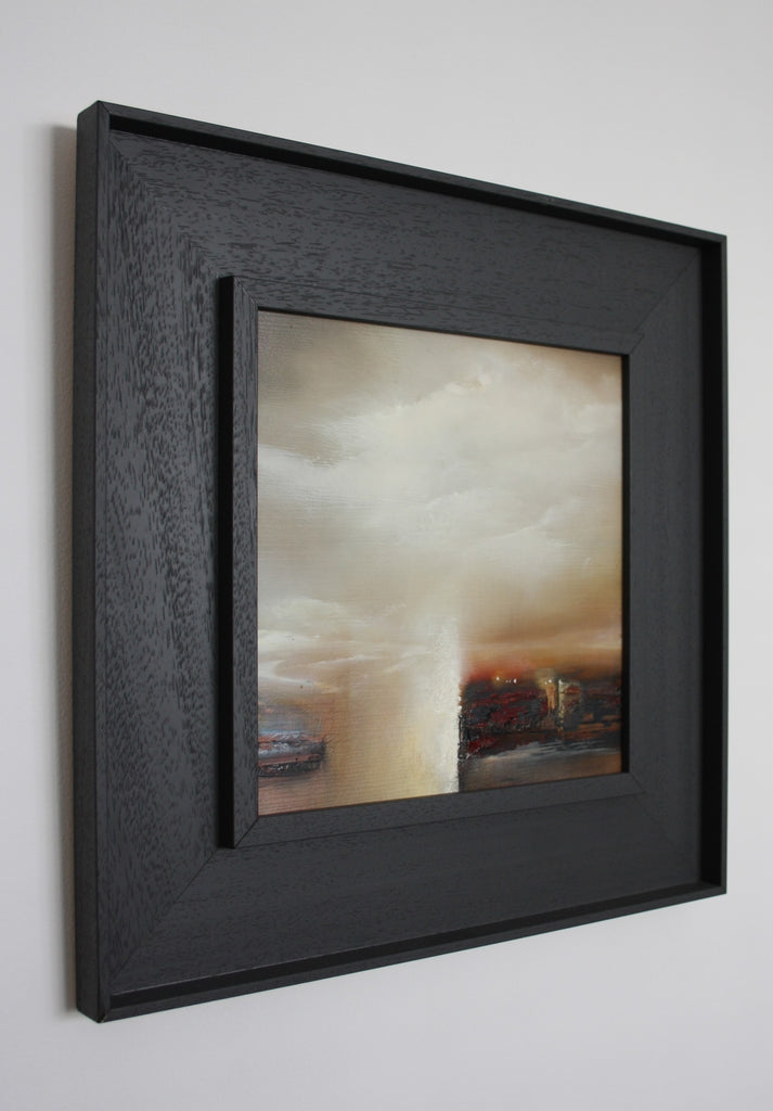 Julie Ellis 'Red Sky Delight' oil on panel 25x25cm