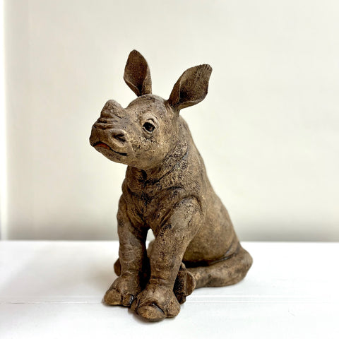 Julie Wilson 'Baby Rhino' ceramic