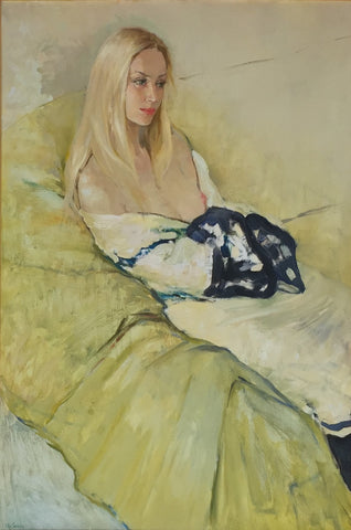 Katya Gridneva 'Angelica' oil on board 92x61cm