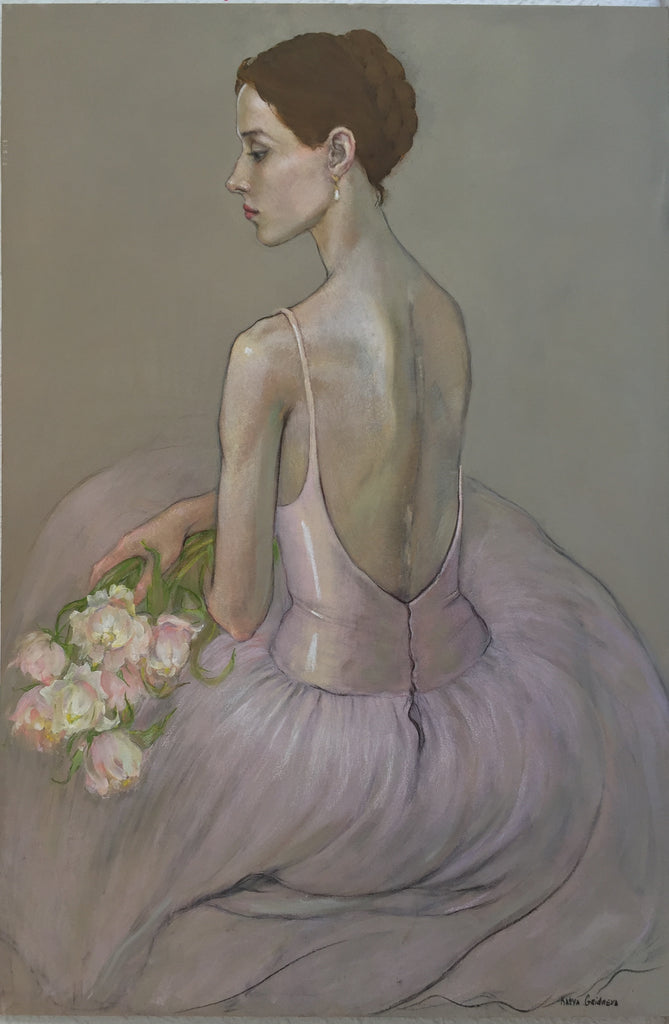 Dancer in pink by Katya Gridneva at Iona House Gallery
