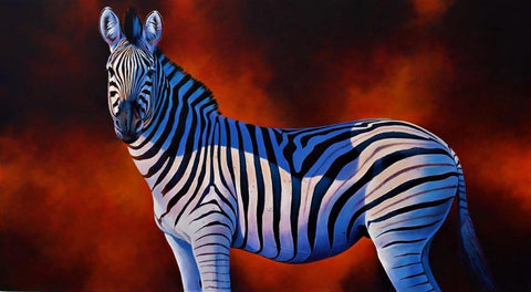Kim Thompson 'Desert Storm' acrylic on board 72x130cm