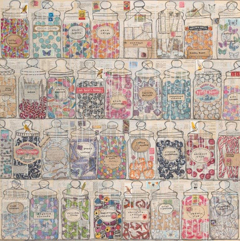 Kirsten Jones 'Sweet Shop' limited edition print 75x75cm