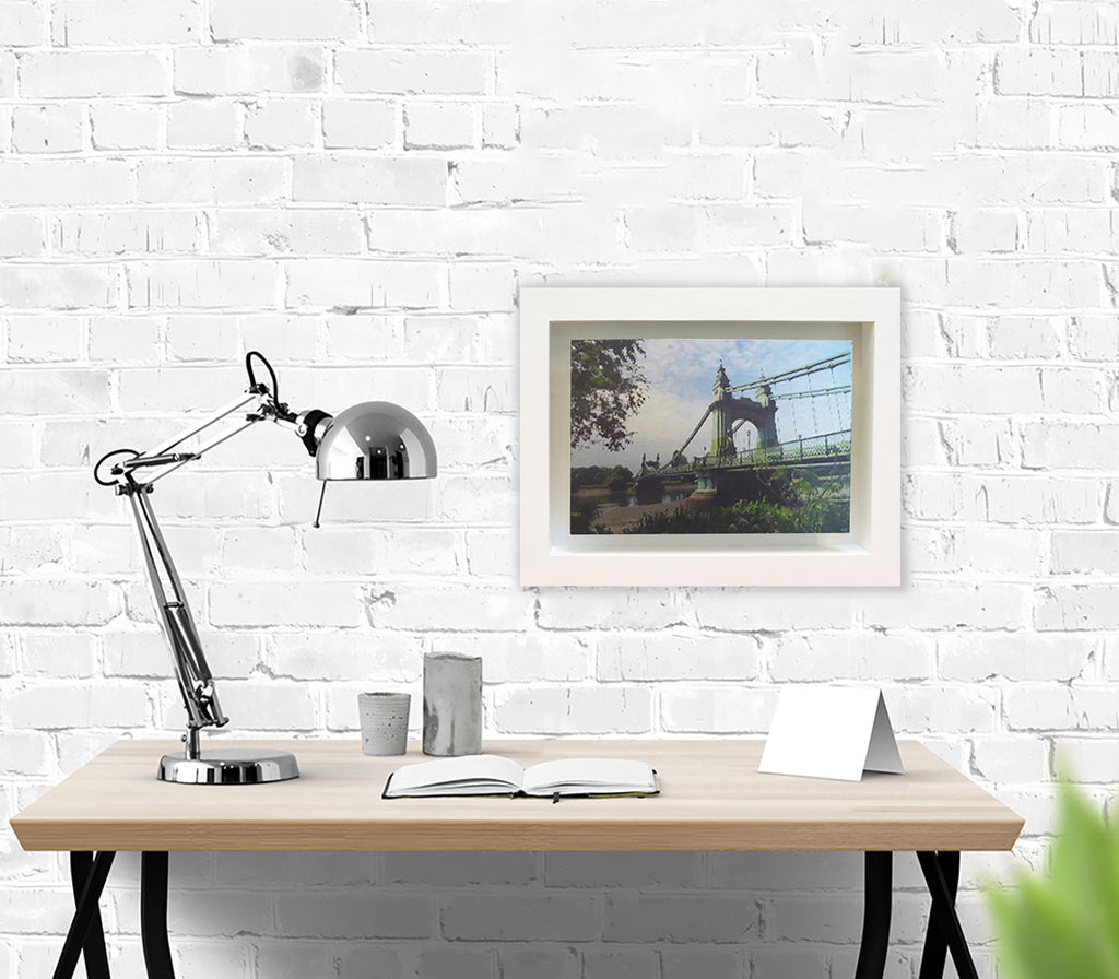 Hammersmith Bridge green by Michael Wallner at Iona House Gallery