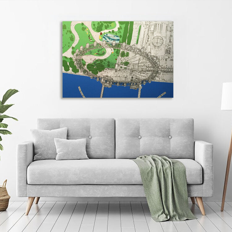 Michael Wallner 'London Eye 2' photograph on aluminium  61x91 ed of 25