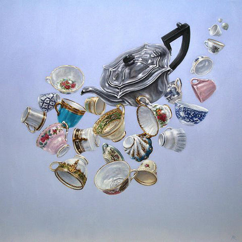 Marie Robinson 'Cha Cha Cha' Oil on canvas 80cm x 80cm