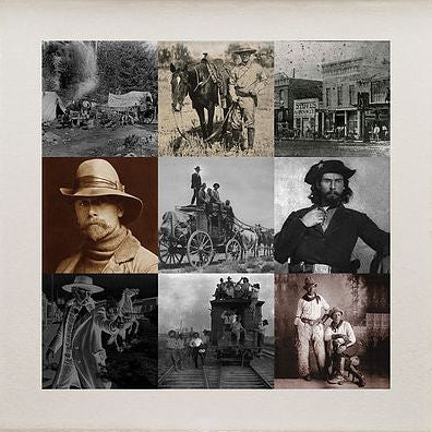 Matthew Andrews 'Cowboys I' Limited edition print 12 of 50 57x57cms