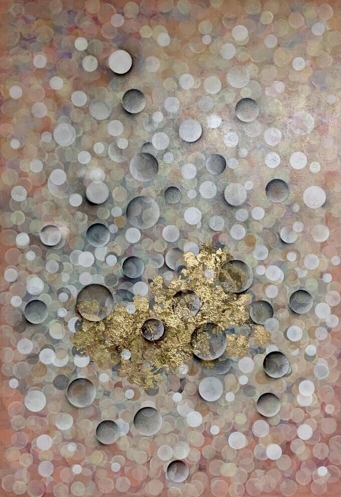 Abstract bubbles by Meltem Quinlan at Iona House Gallery
