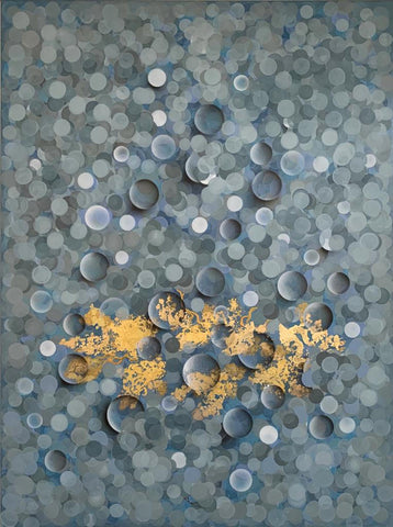 Meltem Quinlan 'Happiness Series, Maybe' 101x76cm mixed media on canvas