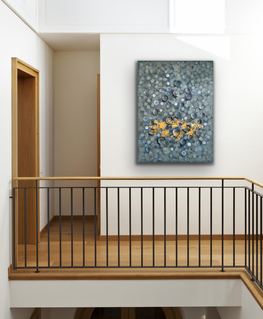 Meltem Quinlan 'Happiness Series, Maybe' 101x76cm mixed media on canvas