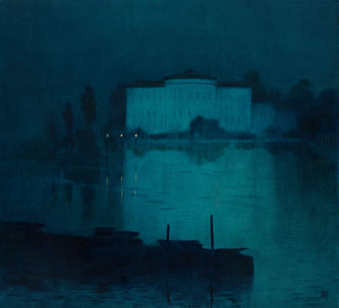 Michael Bennallack Hart 'Ghost (Palazzo Borromeo)' oil on canvas 56x61cm