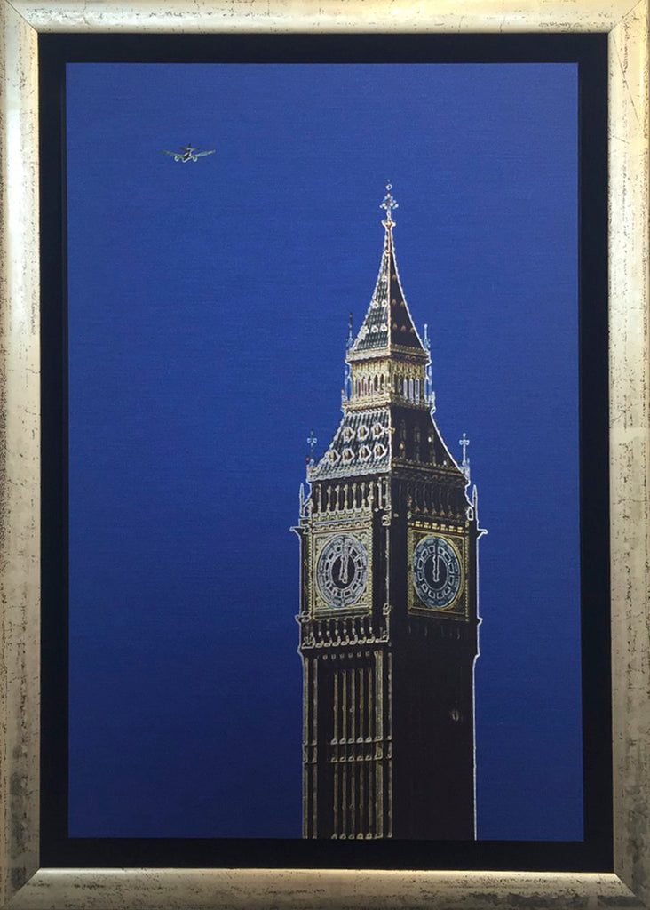 Michael Wallner 'Big Ben' brushed aluminium print Ltd edition of 30 15x23x5cms