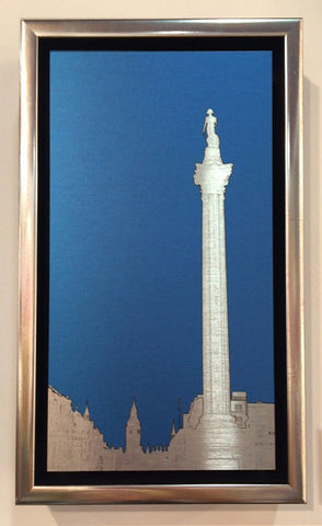 Michael Wallner 'Nelson's Column' brushed aluminium print Ltd edition of 30 27x15x2.9