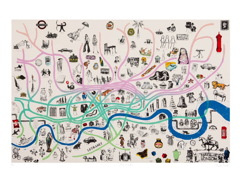 Mychael Barratt 'Made in London' limited edition print 68x102cm (unframed)