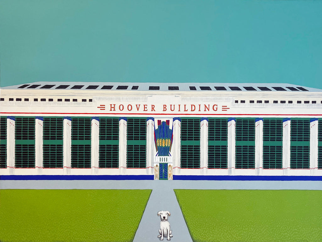 Mychael Barratt 'Wes Anderson's Dog - The Hoover Building' limited edition print 50x66cm (unframed)