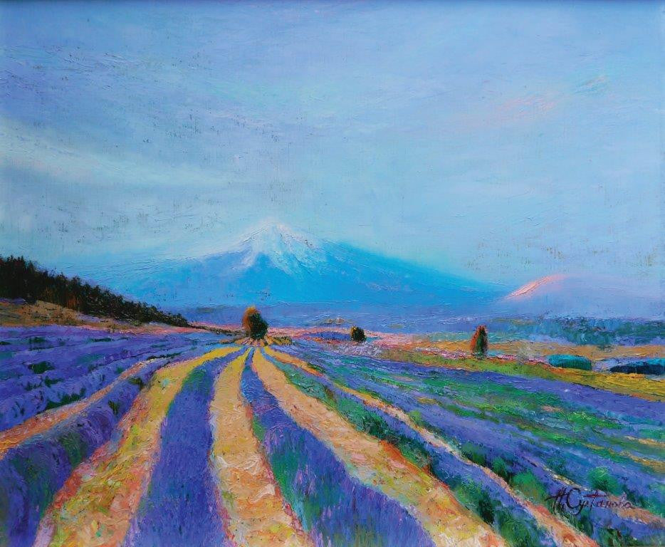 Natalya Sultanova 'Aroma of Lavender' oil 49.5x59cm