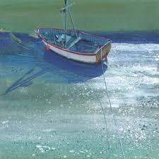 Paul Evans 'White Boat Aldeburgh' limited edition print 13 of 95 (unframed)